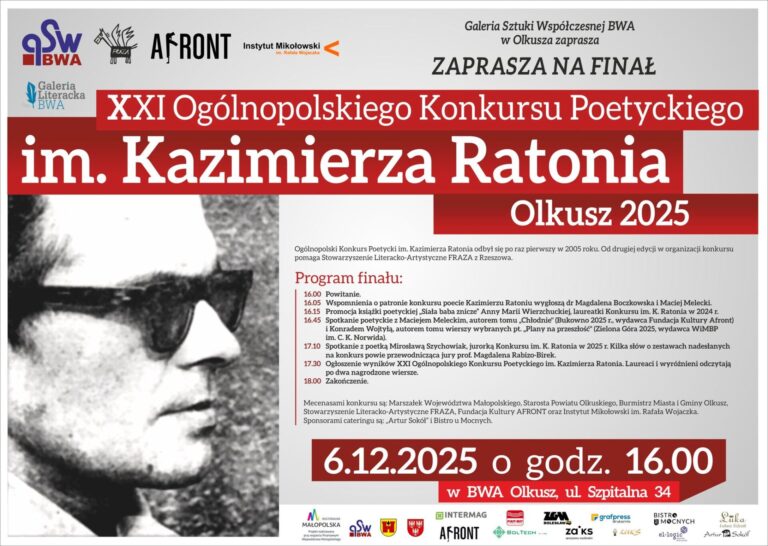 Zapraszamy na promocję tomu wierszy „Chłodnie” Macieja Meleckiego